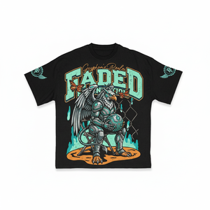 T-shirt imprimé pour homme avec logo personnalisé inspiré de la mode streetwear, confort décontracté avec coton délavé à l'acide - Product Image 1