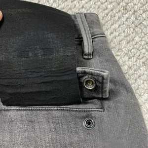 Shorts en jean décontractés coupe droite personnalisés pour hommes, coupe-vent, écologiques, style urbain, 100 % coton, couleur unie, en promotion - Product Image 4