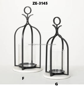 Porte-bougie en métal fait main avec panneau miroir, lanterne élégante pour la décoration de la maison - Product Image 4