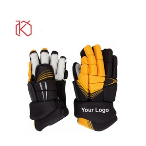 Meilleures ventes de gants de hockey sur glace d'équipe pour adultes et jeunes avec système de verrouillage du pouce durable Équipement de sport respirant - Product Image 3