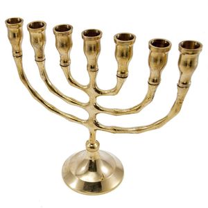 Handmade Brass Menorah Candle Holder For Dining Table Decoration And Traditional Festival Celebrations - Product Image 4