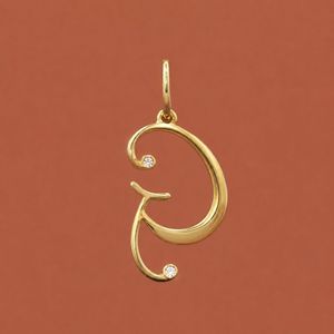 Colgante de Diamante Moissanite con Letra G del Alfabeto en Plata S925 - Product Image 4
