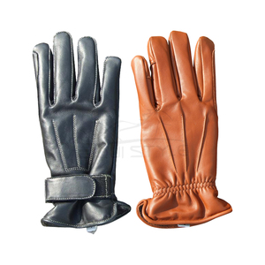 Cow Aniline Leather Equestrian <b>Gloves</b> Full Finger Twill Cuff Sports Training Competition Premium Quality OEM Riding <b>Gloves</b> - Product Image 1