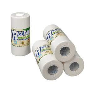 Paño de Limpieza de Cocina KRCLEAN, No Tejido, Reutilizable, Lavable, para Uso Diario, Toalla Multiusos Redonda para Platos, 100g - Product Image 1