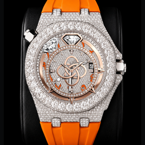 Reloj de pulsera de lujo para hombre con diamantes de moissanita y brazalete con incrustaciones de diamantes - Product Image 2