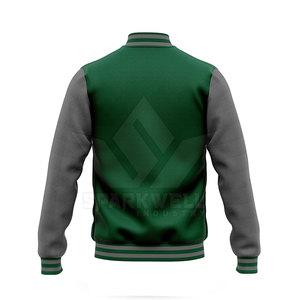 Custom Design Eco-Friendly Breathable Front Logo Men Letterman Jacket Premium Quality Winter Fashion Wear Polyester/Cotton - Product Image 2