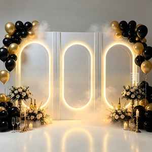 Arche <span class=keywords><strong>de</strong></span> mariage rétro européenne en PVC, éclairée, pour décoration <span class=keywords><strong>de</strong></span> scène, <span class=keywords><strong>de</strong></span> banquet, <span class=keywords><strong>de</strong></span> fête ou d'événement en hôtel (vente en gros) - Product Image 3