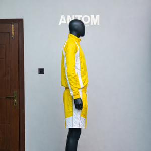 Conjunto de verano personalizado de cortavientos y sudadera con capucha para hombre, chándal personalizable al por mayor para mujer, conjuntos cortos para hombre, ropa de entrenamiento. - Product Image 3