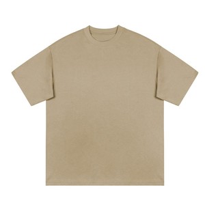 T-shirt pour homme en coton lourd 300g, style streetwear américain, coupe confortable, petit col, grande taille, broderie personnalisée avec logo OEM - Product Image 3