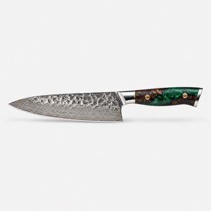 Cuchillo de Chef Damasco Hecho a Mano, Profesional, Afilado como una Navaja, Acero Forjado a Mano, OEM ODM, Ecológico, Calidad Superior - Product Image 4