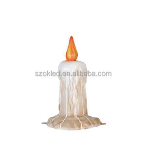 Vela de Halloween, escoba embrujada grande con Pilar, silla de bruja, araña <span class=keywords><strong>reclusa</strong></span>, espantapájaros, foto Op, ratones, artesanías de resina de hombre lobo - Product Image 2
