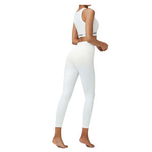 Top Design High Waist Quick Dry Yoga <b>Leggings</b> for Women's Solid <b>Pattern</b> with Elastic Waist Closure Customizable OME Service Pant - Product Image 4