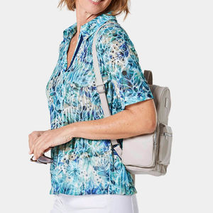 Best Style Eco-Friendly <b>Women's</b> Half Sleeve <b>Polo</b> <b>Shirts</b> Breathable Print Bulk Quantity Best Sublimation Bulk Quantity - Product Image 3