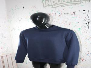 BLUE <b>Mock</b> <b>Neck</b> Sweatshirt 100% wide <b>neck</b> Sweatshirt Finer Threads - Product Image 3