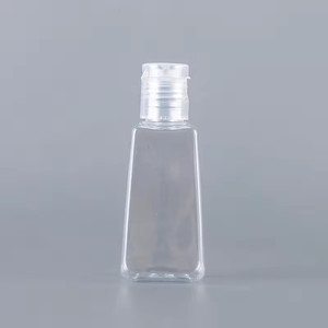 Mini Botellas Portátiles de Viaje con Etiqueta Personalizada, Serigrafía, 30ml 60ml, Tónico, 1oz 2oz, PET, Tapa de Rosca Plana, Botellas Exprimibles para Desinfectante de Manos - Product Image 5