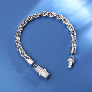Pulsera de Cadena Chapada en Oro de 22K para Hombre, Clásica para Uso Diario - Product Image 2