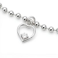 Verzilverde ketting met roze Sakura-bloemhanger voor vriendin, verjaardagscadeau, Valentijnsdag, jubileumaccessoires