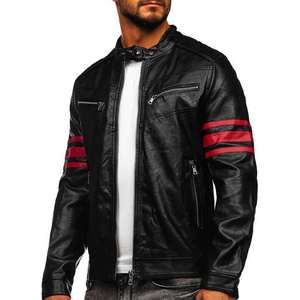 SMART SHINE ENTERPRISES Men High Quality <b>Leather</b> <b>Jacket</b> Soft Durable Comfortable Full Zip Classic Casual <b>Winter</b> Breathable Quick - Product Image 1