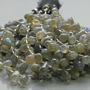 Perles de Labradorite Naturelle Lisse de 9-12mm, Grade B, pour la Fabrication de Bijoux, Vente en Gros - Product Image 3