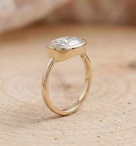 Anillo de Eternidad de Diamantes Cultivados en Laboratorio, Corte Rosa, Ovalado, Oro Sólido de 14K, Certificado IGI, de Lujo, para Mujer, al Por Mayor - Product Image 3