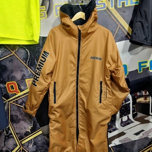 Custom Printed Longline Sherpa Coat Full Zip Hooded Winter OEM Manufacturer - Product Image 1