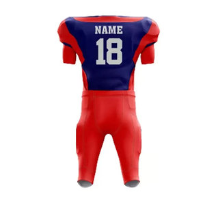 American Football Jersey Men's Short Sleeve V-Neck Heat-Transfer Printed Gradient Color Moisture Wicking <b>Polyester</b>/Cotton - Product Image 4