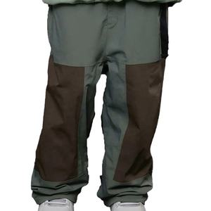 Waterproof Snowboard <b>Pants</b> Men Women High Quality Breathable Windproof <b>Thermal</b> Insulated Color Block Baggy Winter Ski Trousers - Product Image 4