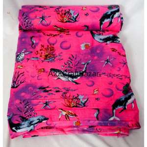 Tela de Algodón 100% con Estampado de Bloques, Ecológica, Transpirable, de Secado Rápido, Ligera, Estilo Cruzado, para Prendas de Niñas, Rajasthan - Product Image 4