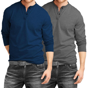 Chemises unies vintage de haute qualité pour hommes, 100% coton, séchage rapide, respirantes, personnalisables, col rond, manches courtes, coupe classique - Product Image 4