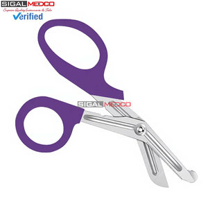 Ciseaux de traumatologie pour infirmières, premiers secours, 5,5 pouces, violet foncé, acier inoxydable allemand, pour bandages médicaux d'urgence, utilisation chirurgicale et EMS - Product Image 4