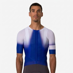 Custom Heat-Transfer Printed 160g Lightweight Adult Cycling Jersey Breathable Quick Dry Moisture Wicking Short Sleeve Men <b>Road</b> - Product Image 2