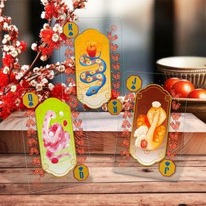 Le serpent prospère, cartes à jouer lavables en plastique transparent - Product Image 3