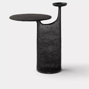 Mesa de Cóctel de Aluminio de Diseño de Alta Calidad, Muebles de Primera Calidad, Mesa Auxiliar Metálica para el Hogar, Hotel, Vino y Bebidas, Latón - Product Image 1