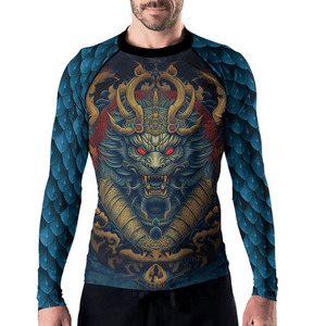 เสื้อแรชการ์ดแขนยาวสำหรับเล่นกีฬา คุณภาพดีที่สุด แบบยูนิเซ็กซ์ พิมพ์ลายแบบซับลิเมชั่น ระบายอากาศได้ดี ผลิตจากโพลีเอสเตอร์ 100% โรงงานผลิตโดยตรง เหมาะสำหรับการออกกำลังกาย - Product Image 5