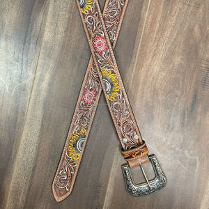 Ceintures en cuir usinées à la main durables personnalisées par fabrication professionnelle pour hommes et femmes personnalisation ceintures à boucle ardillon réglables - Product Image 4