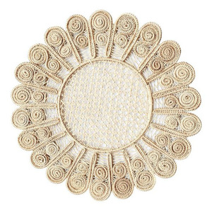 Posavasos de Bambú Hecho a Mano de Lujo, Clásico, Resistente al Calor, Reutilizable, Tapete Tejido para Mesa, para Decoración de Bodas, Banquetes y Fiestas - Product Image 6