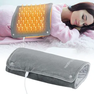 2 en 1 Lavable USB Rechargeable Household Graphene Electric Thermal Heating Over Pad Throw Blanket For Winter Warmer Sofa