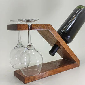 Porte-bouteilles en bois de qualité supérieure, finition naturelle durable, solution de rangement pour bouteilles de vin pour les intérieurs modernes - Product Image 1