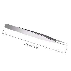 Pinzas de Acero Inoxidable de Superprecisión ESD, Pinzas Antiestáticas de Punta Fina, Serie de Pinzas de Precisión para Uso Electrónico y de Laboratorio - Product Image 1