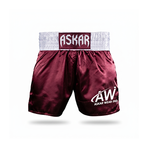 Shorts de boxe unisexes Askar bleu marine coupe classique imprimé numérique devant en Spandex 140g légers respirants séchage rapide - Product Image 1