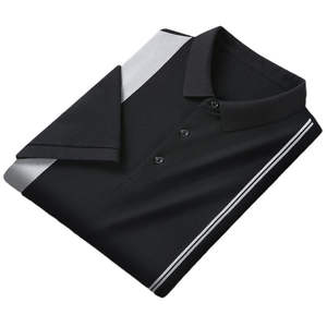 T-shirts pour hommes de haute qualité, décontractés d'été, à manches longues, col roulé, en polyester/coton, haut de gamme, avec patchwork brodé et tissu batik - Product Image 2