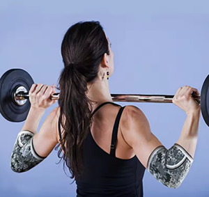 Soporte de Codo de Neopreno, Almohadillas de Agarre para Gimnasio, para Entrenamiento, Crossfit, Levantamiento de Pesas, 1 Par - Product Image 2