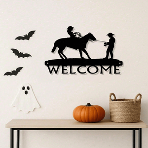 CIFbuy Tableros Decorativos de Pared con Letras Bordadas Estilo Vintage Occidental para Sala de Estar, Entrada, Dormitorio, TikTok - Product Image 5