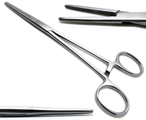 Nuevas Pinzas Hemostáticas Rectas de 6.5 Pulgadas con Mango de Bloqueo, Instrumentos Quirúrgicos Curvos de Acero Inoxidable Quirúrgico Alemán OEM por KKZ - Product Image 2