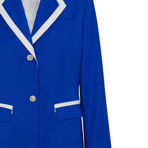 Blazer Profesional Personalizado ZPB Sorority, Unisex, Azul Rey, con Letras Griegas Bordadas, Chaqueta Formal de Negocios, Talla Grande, con Cierre - Product Image 3