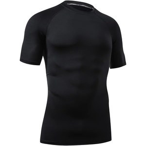 High Quality Half Sleeve Rash Guard Breathable Sports <b>Compression</b> <b>Shirt</b> Professional Supplier - Product Image 6