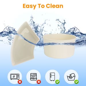 2 Pezzi Contenitore Girevole a 360 Gradi per Snack, Trasparente con 6 Scomparti, Vassoio Divisorio con Coperchio e Manico, per Feste e Decorazioni da Tavola - Product Image 5