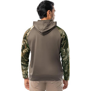 Sudadera con Capucha Abstracta de Camuflaje para Hombre, Mezcla de Algodón y Poliéster, Sudadera con Capucha y Cordón Ajustable, Bolsillo Tipo Canguro - Product Image 3