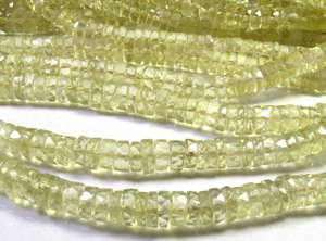 Top Grade Natural Yellow Lemon Quartz Faceted Gemstone Beads 6mm Wheel Tyre <b>Spacers</b> Heishi Shape Lemon Quartz Gemstone 16"Strand - Product Image 5