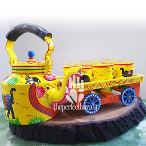 Juego de Tetera y Vasos Clásicos Ecológicos de Acero Inoxidable Pintados a Mano en Diferentes Tamaños y Colores - Product Image 5